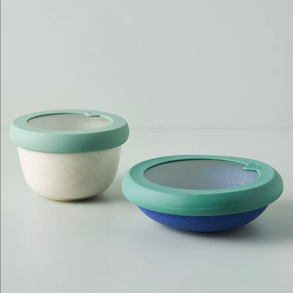 Anthropologie BRAND NEW, Food Hugger Lids, Set of 2